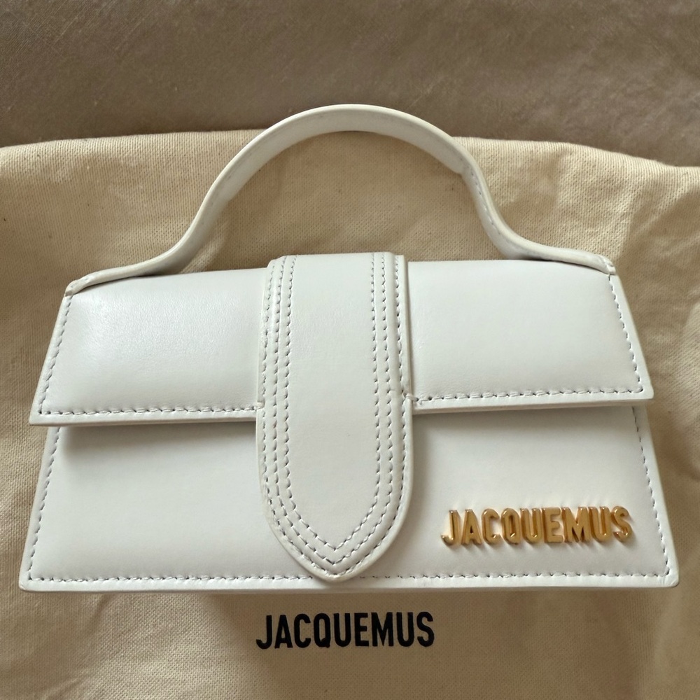 Jacquemus White leather Shoulder Bag.